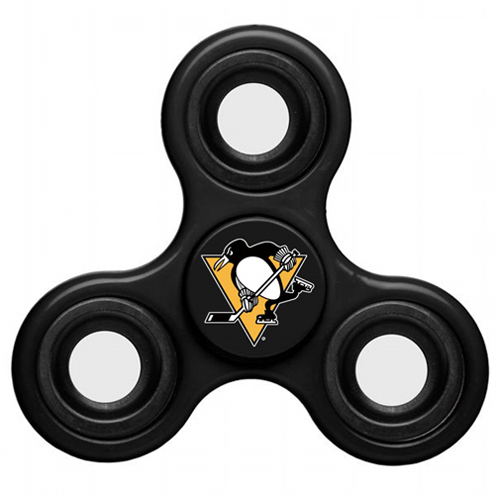 NHL Pittsburgh Penguins 3 Way Fidget Spinner C97 - Black - Click Image to Close